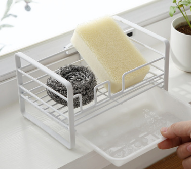 Household Rack Kitchen Sponge Pot Brush Drain Basket