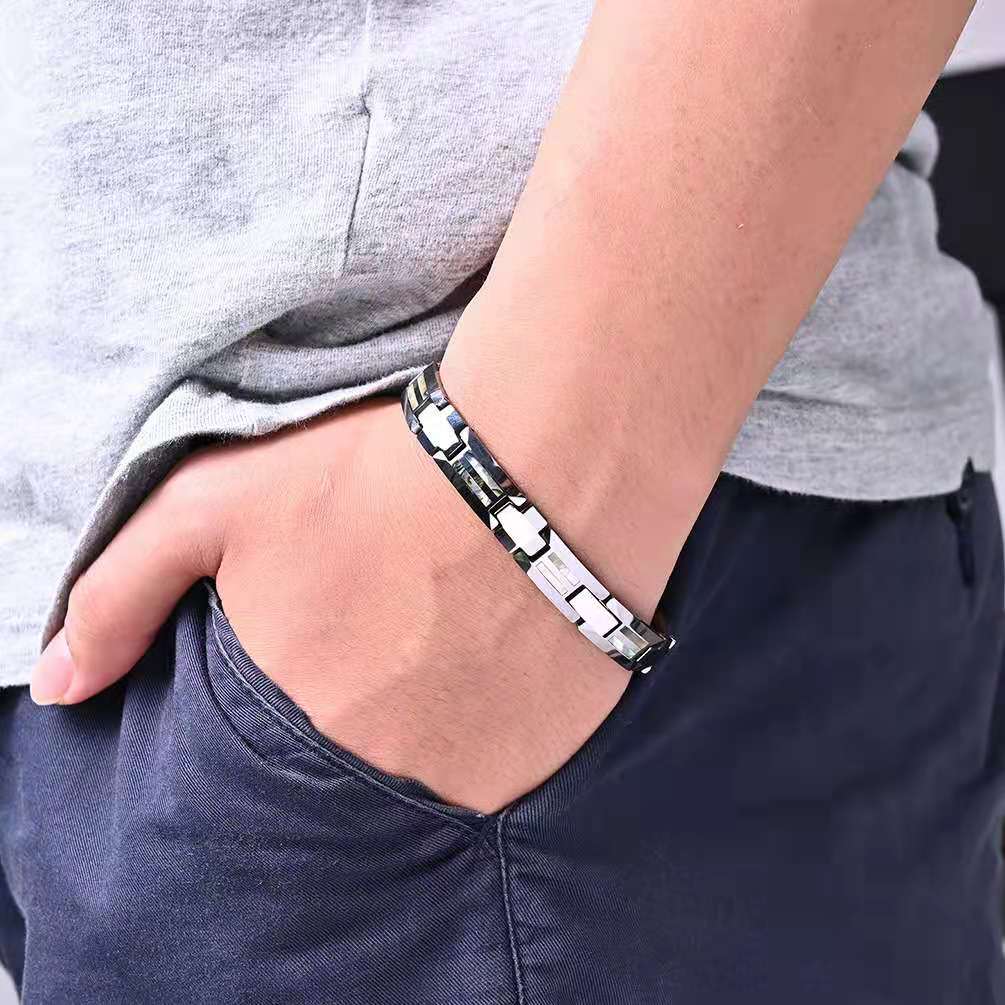 Tungsten Bracelet for Men Tungsten Jewelry for Men Anniversary Gift