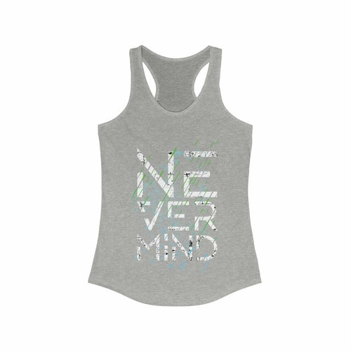 Nevermind Graphic Design Racerback Tank Top