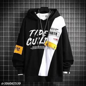 Hoodie Sweatshirts For men printed black