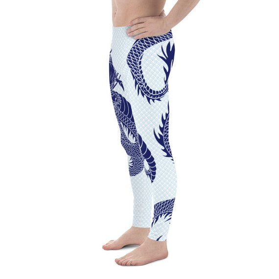 Mens Leggings - Dragon Leggings with Scales