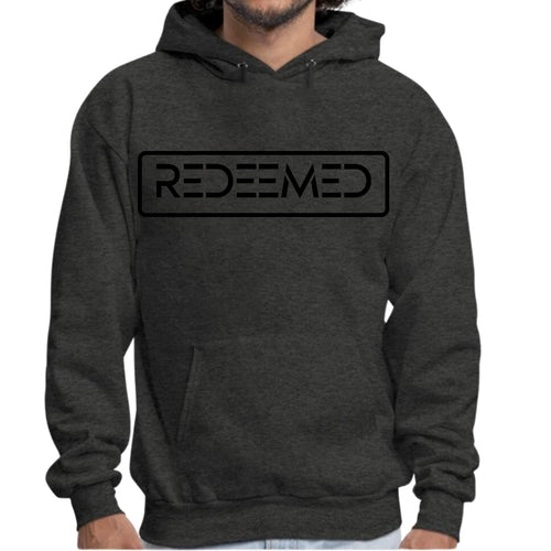 Mens Graphic Hoodie Redeemed Black Illustration