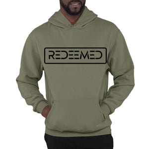 Mens Graphic Hoodie Redeemed Black Illustration