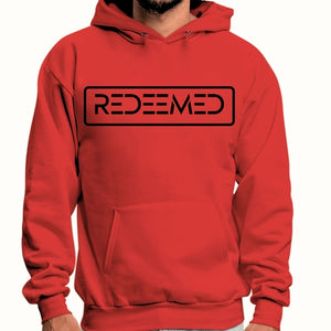 Mens Graphic Hoodie Redeemed Black Illustration