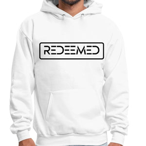 Mens Graphic Hoodie Redeemed Black Illustration