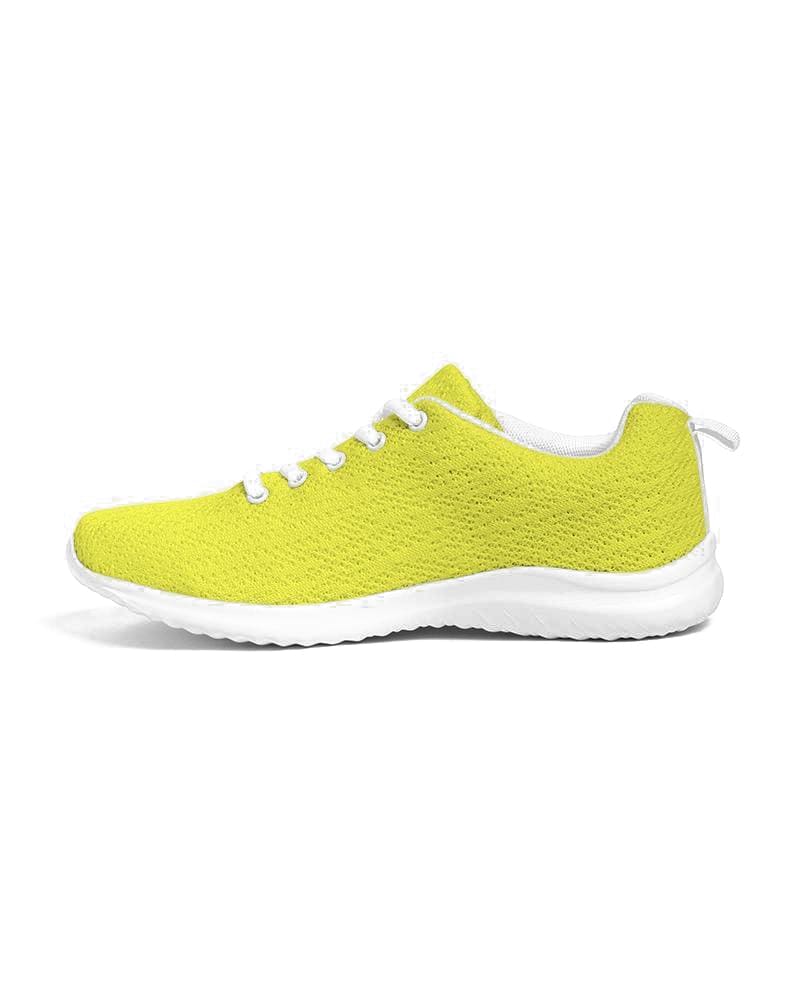 Mens Sneakers, Yellow Low Top Canvas Running Sports Shoes - O7o475