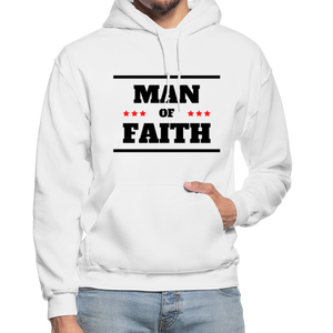 Mens Hoodie - Pullover Hooded Sweatshirt - Graphic/man of Faith