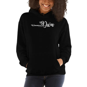 Womens Hoodie - Pullover Sweatshirt - Wonderfully Created Diva