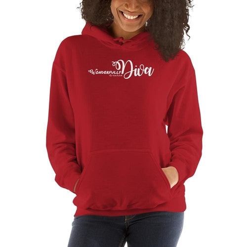 Womens Hoodie - Pullover Sweatshirt - Wonderfully Created Diva